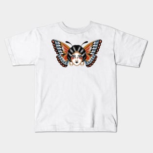 Butterfly lady Kids T-Shirt